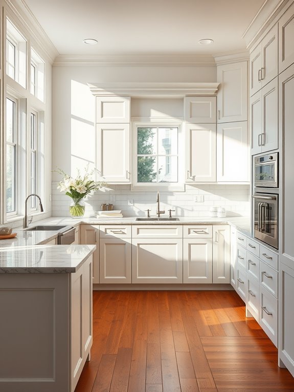 timeless white cabinetry design