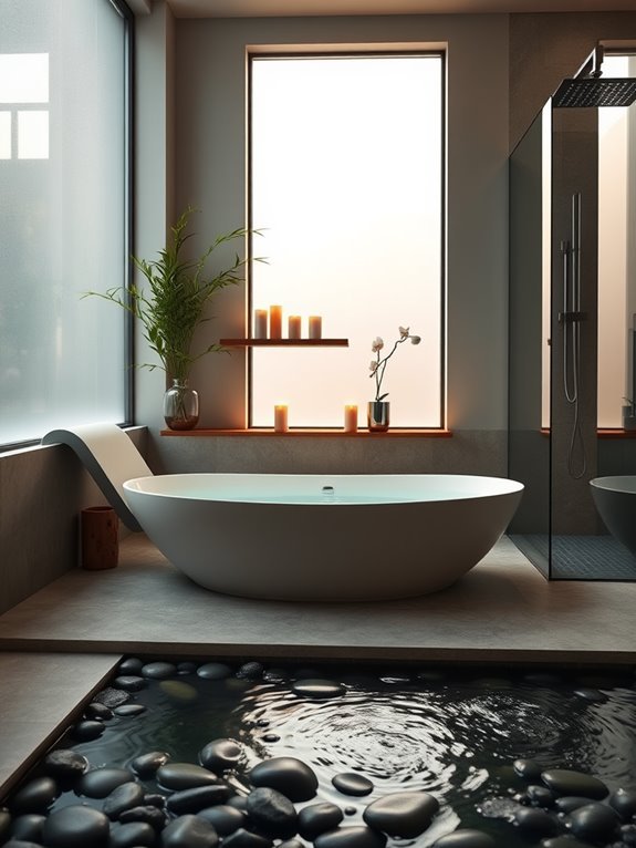 tranquil mindfulness meditation area