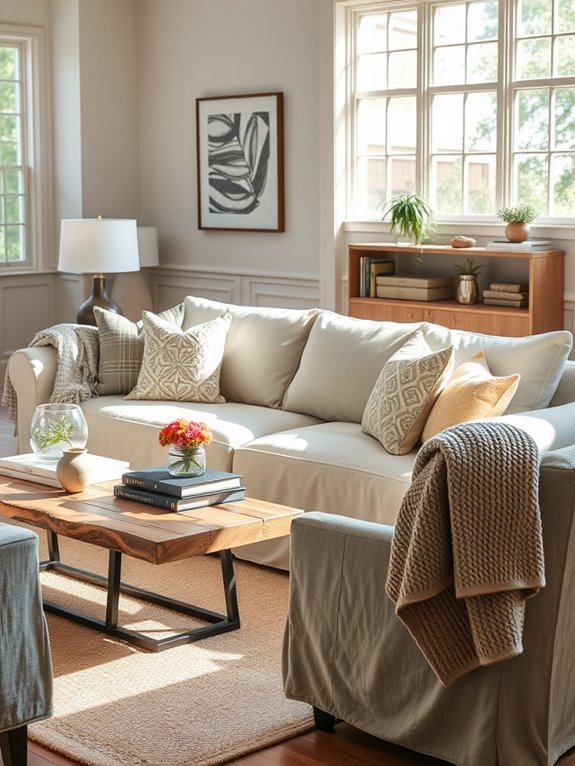 transforming furniture with slipcovers