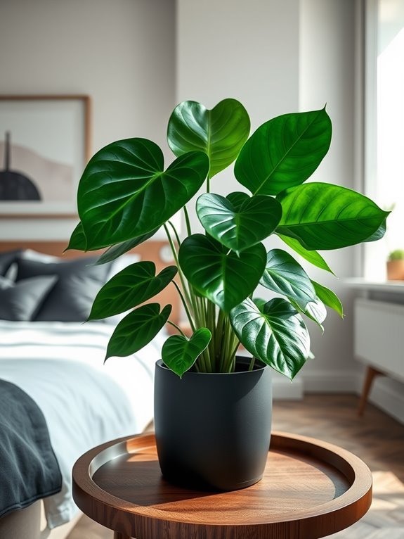 tropical leafy houseplant species
