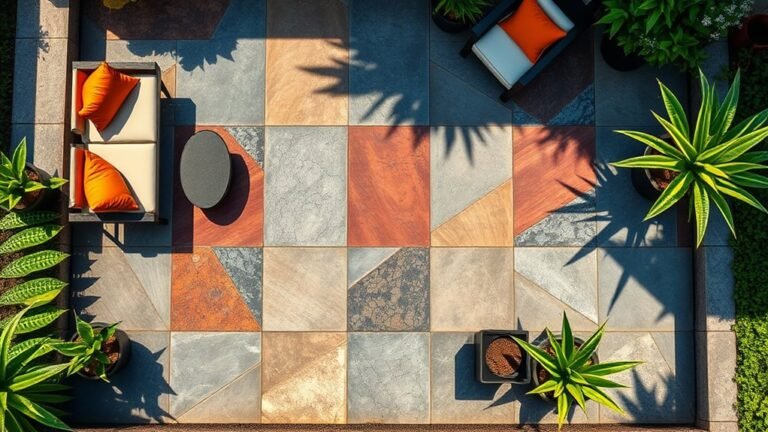 unique concrete patio designs