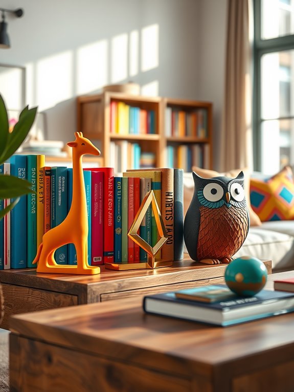 vibrant bookends for character