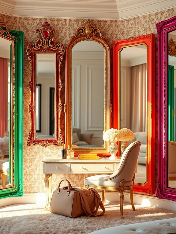 vibrant decorative wall mirrors