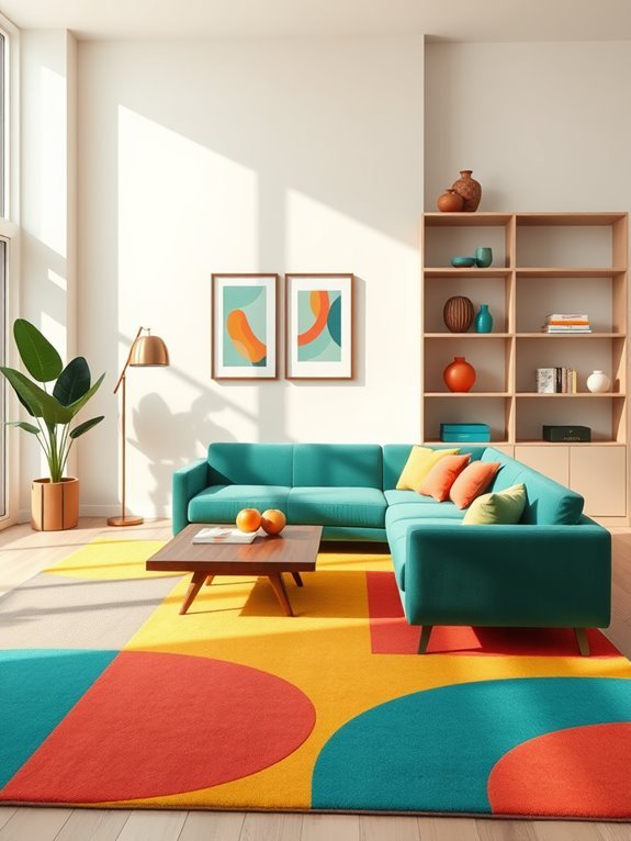 vibrant geometric design elements