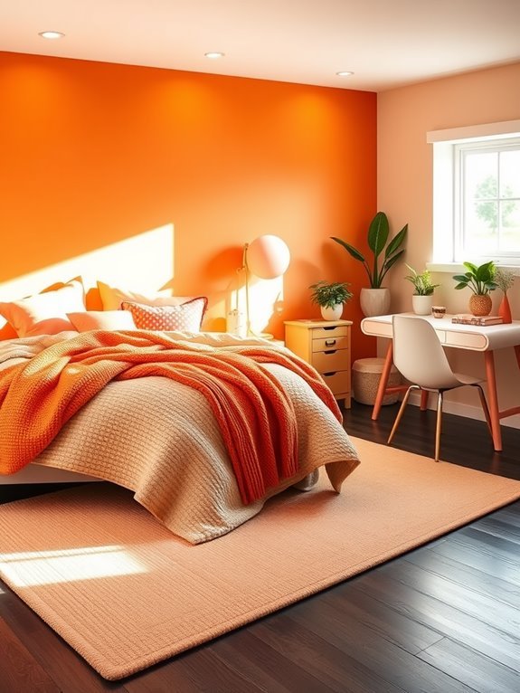 vibrant oranges for decor