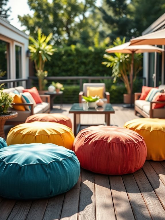 vibrant outdoor seating options