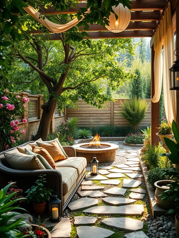 vibrant tranquil outdoor retreat