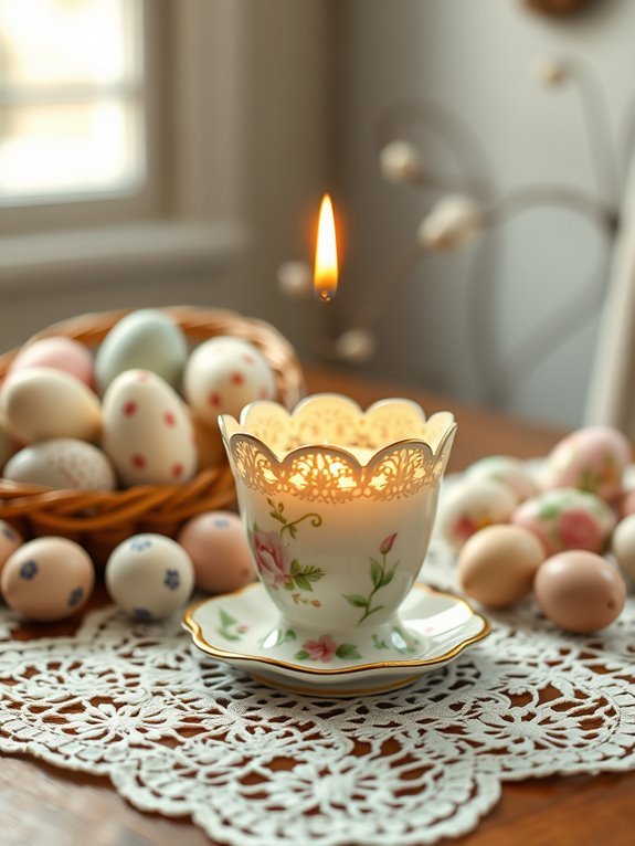 vintage easter candle holders