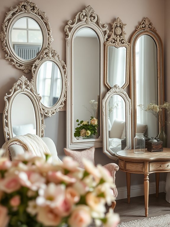 vintage inspired decorative mirrors