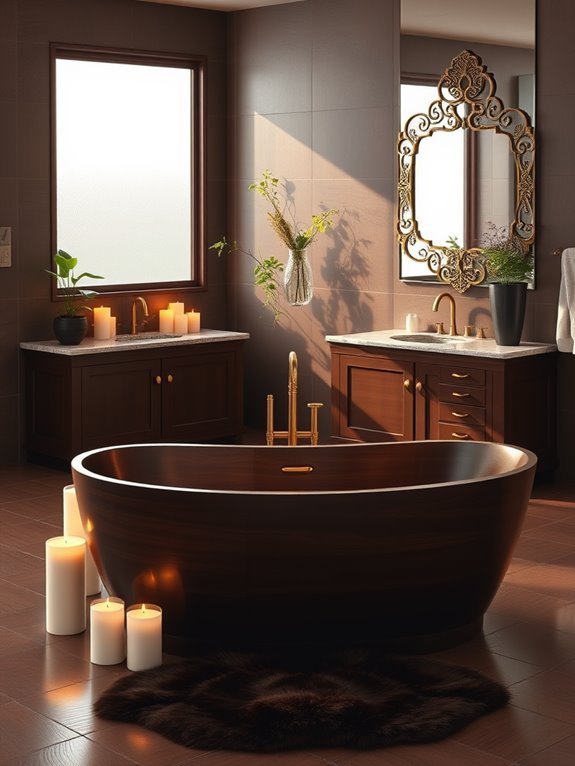 warm inviting chocolate hues