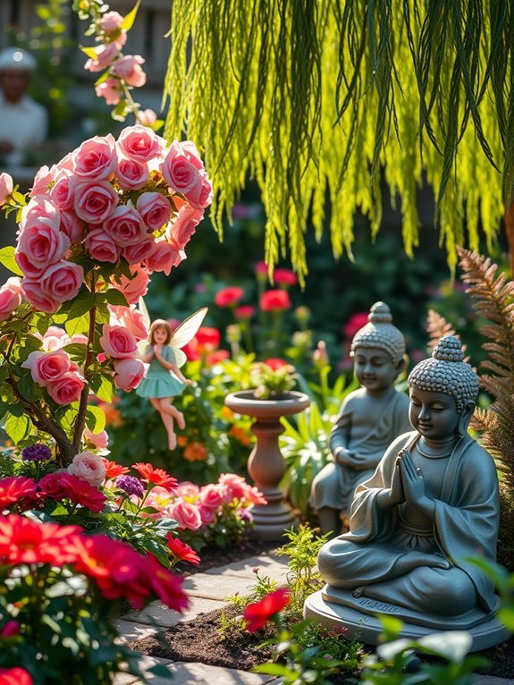 whimsical garden statue decor