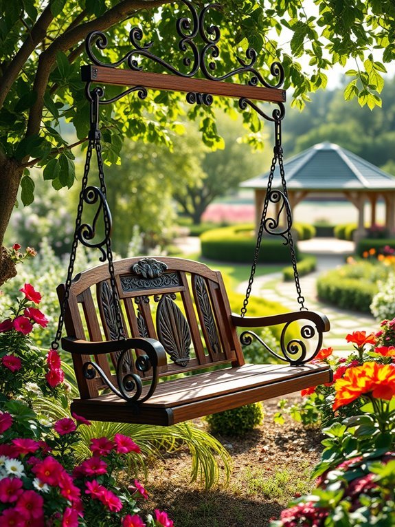 whimsical garden swing designs
