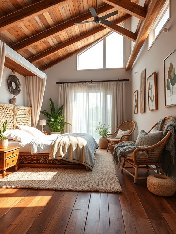 wooden design elements incorporated