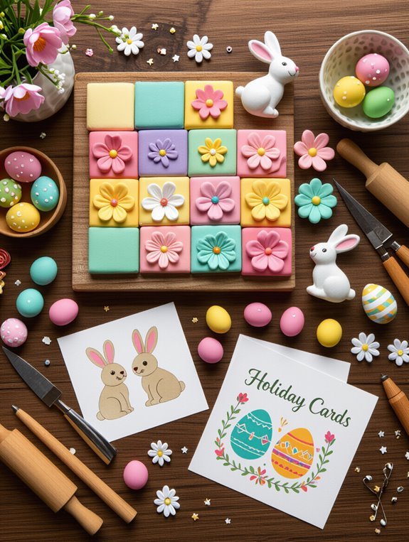 3d clay holiday card decorations