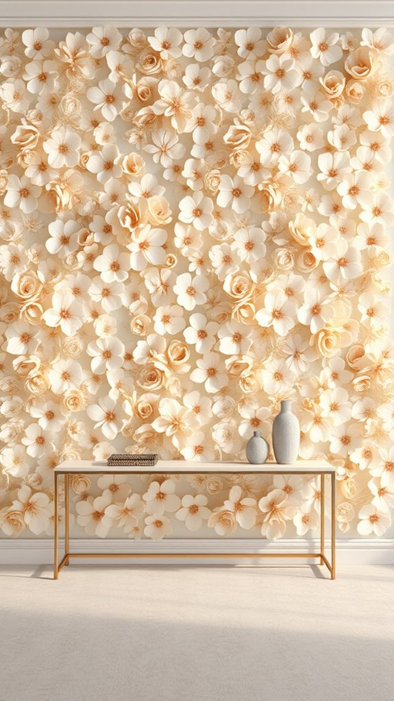 3d floral wall textures