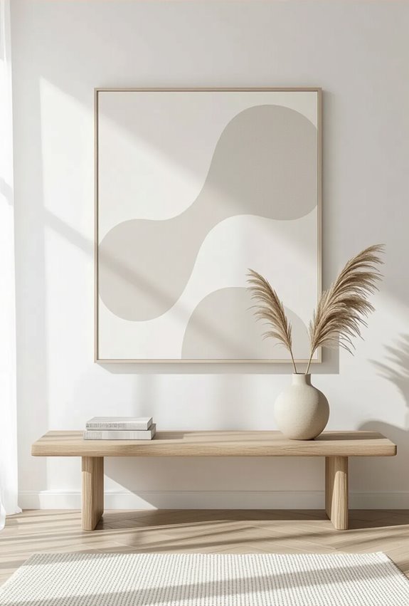 abstract botanical linework accents