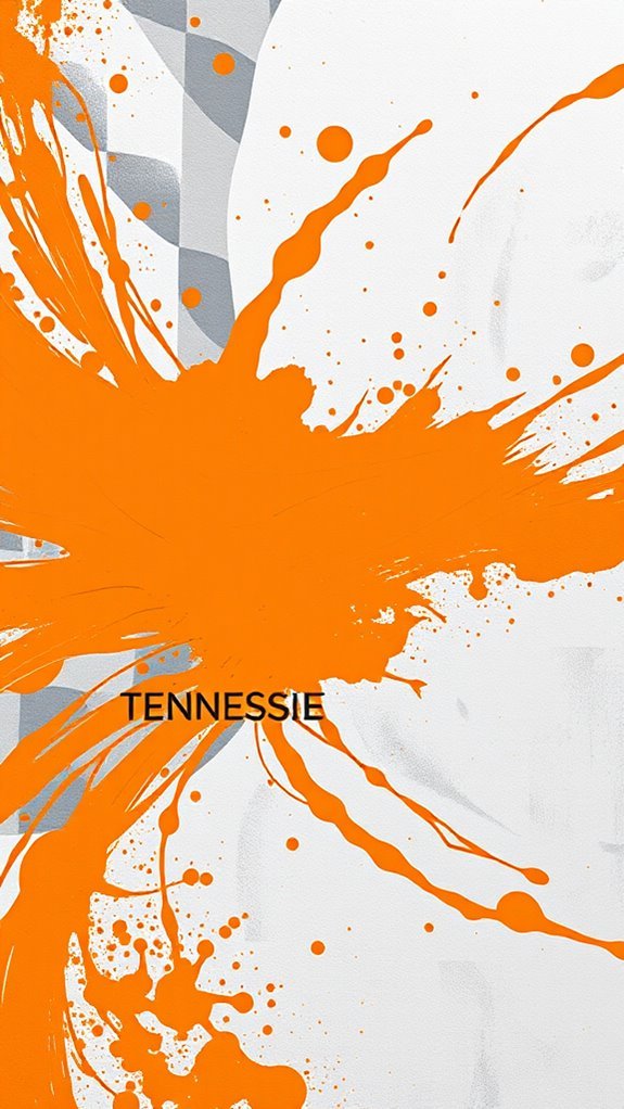 abstract tennessee volunteers art