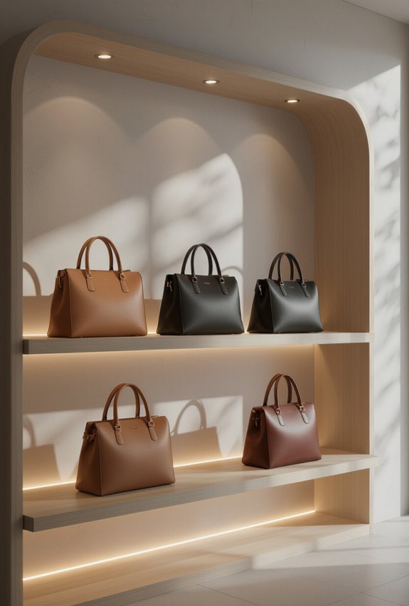 accent lighting highlights texture