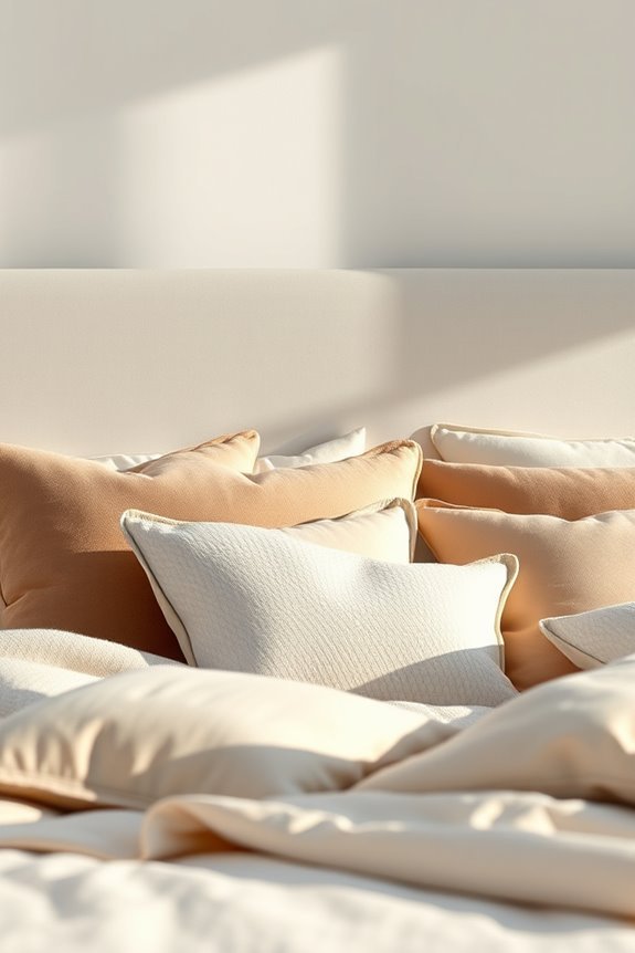 accent pillows enhance comfort
