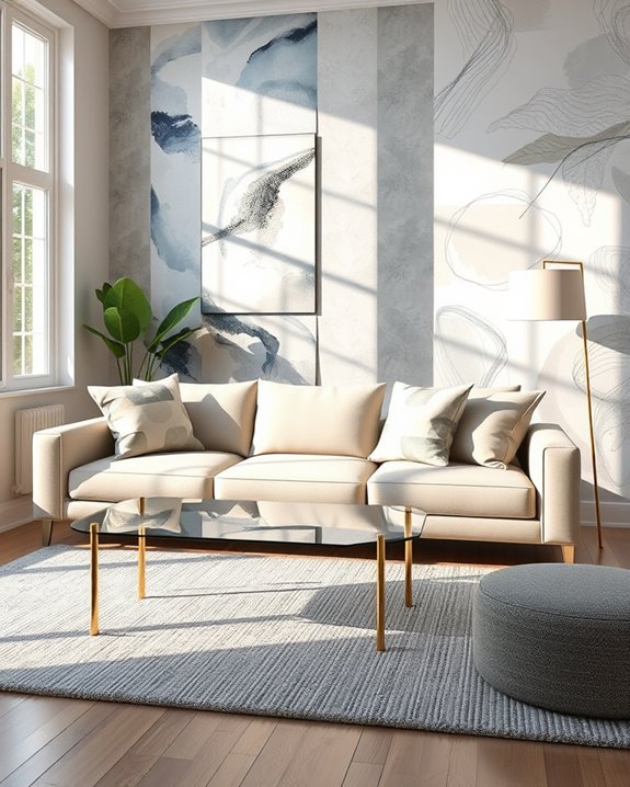accent wall abstract styles