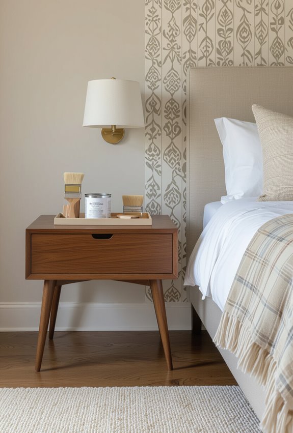 accent wall coordinated calm
