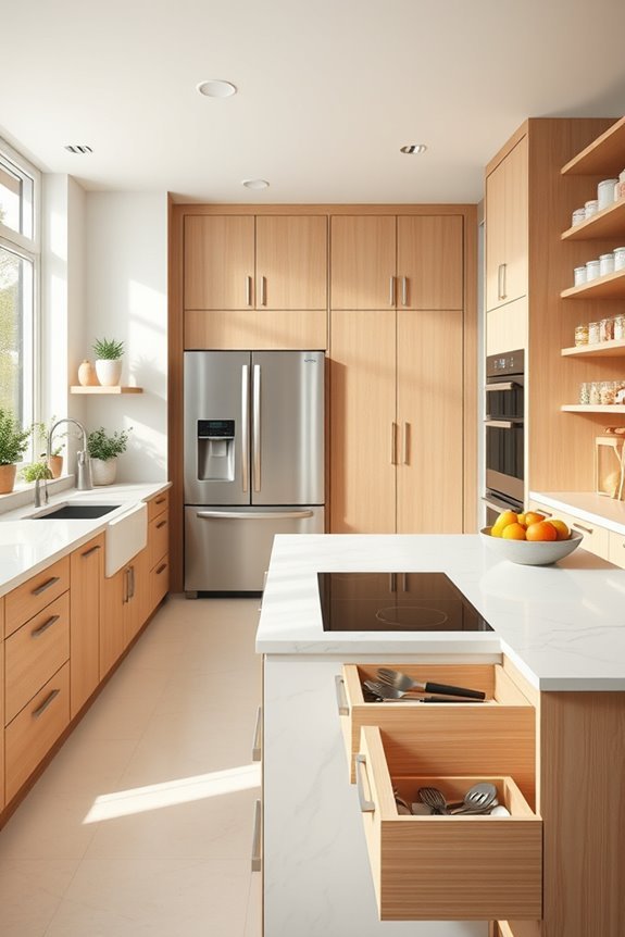 accessible and ergonomic cooking zones