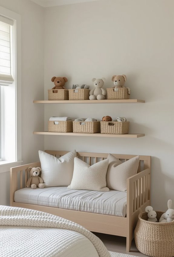 accessible over bed toy storage