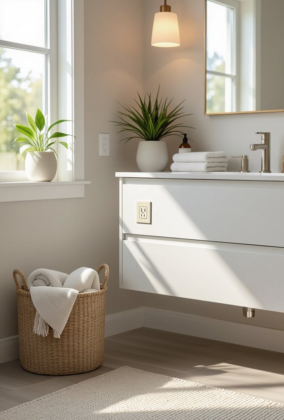 accessible recessed tamper resistant outlets