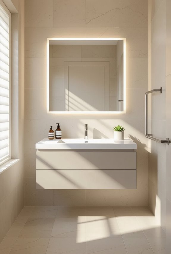 accessible wide adjustable bathroom mirrors