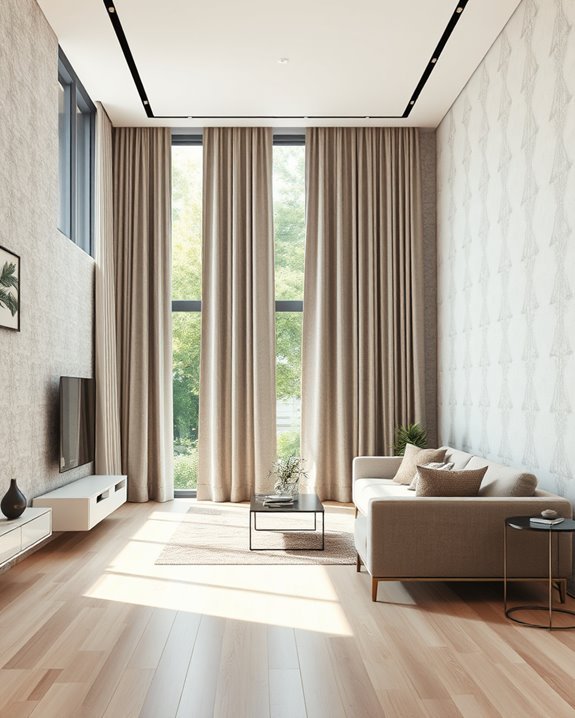acoustic curtains enhance aesthetics