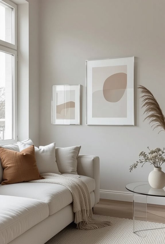 acrylic frames for airy walls