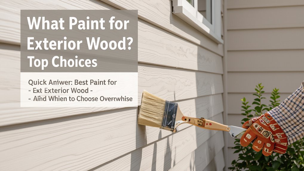 acrylic latex paint recommended