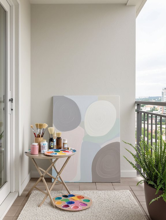 acrylic mixing and storage