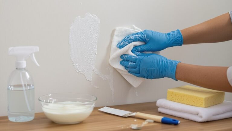act quickly to clean