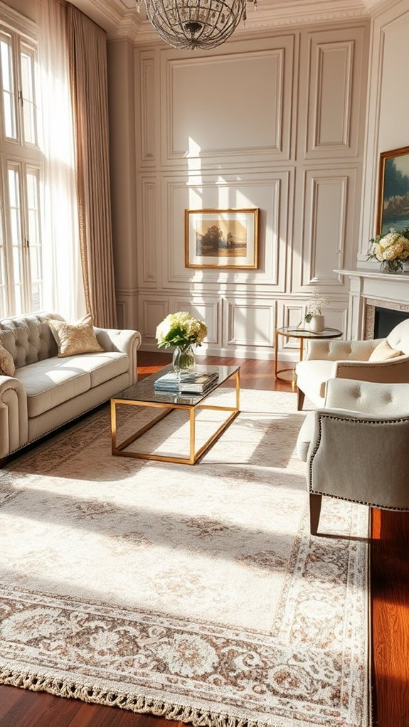 add a chic rug