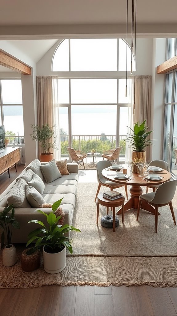 add a dining space