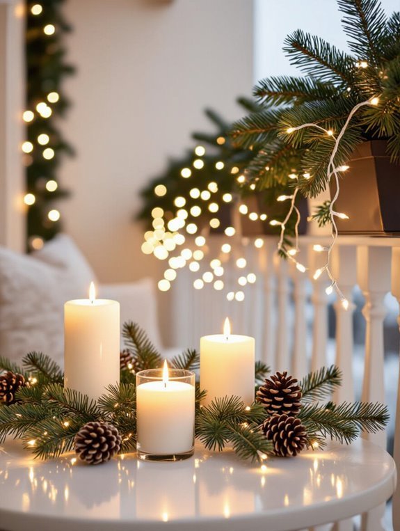 add candles and decorations