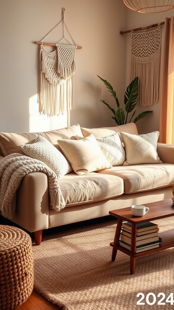 add cozy fabric elements