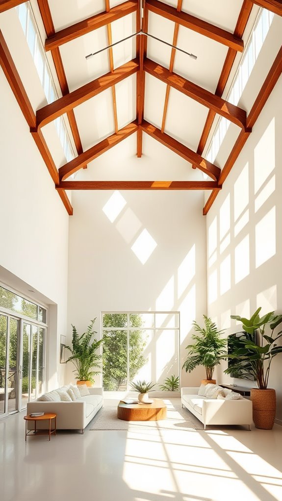 add decorative ceiling beams