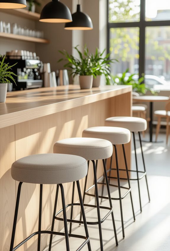 add inviting swivel counter seating