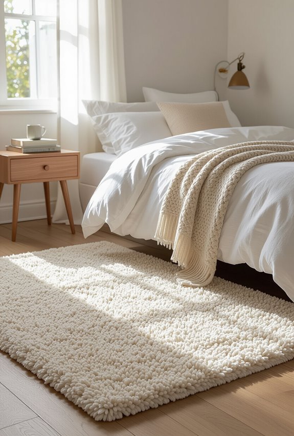 add plush rugs underfoot