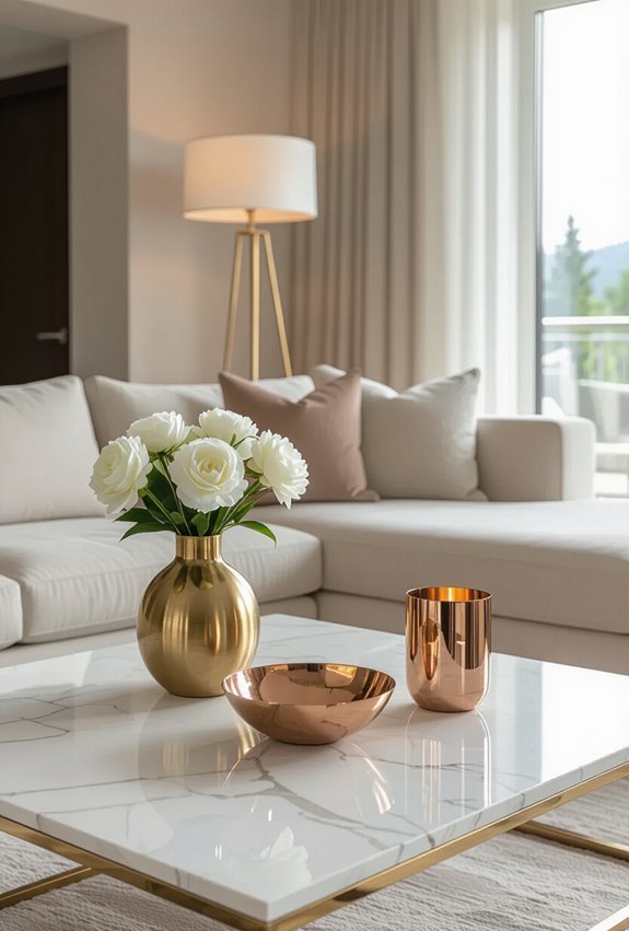 add subtle metallic glamour