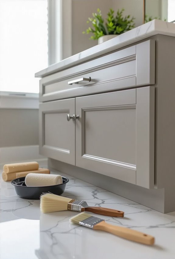 add trim paint cabinets
