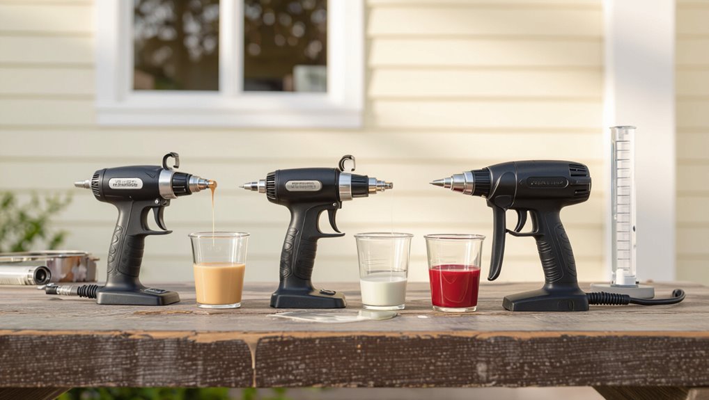 adjust viscosity for sprayers