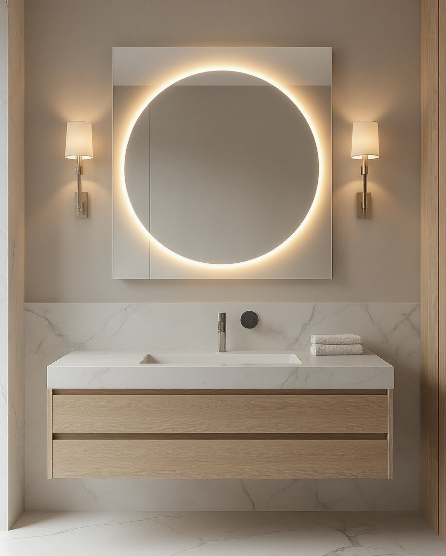 adjustable bathroom lighting ambiance