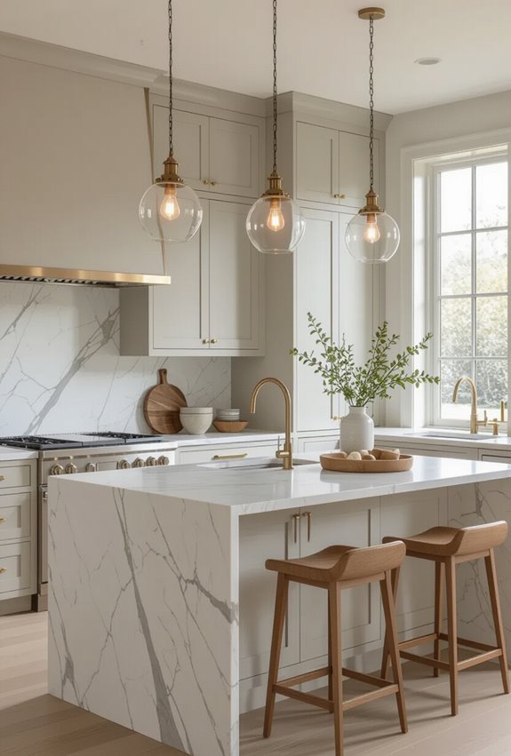 adjustable frosted globe pendants
