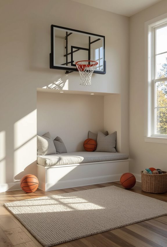 adjustable glow rim wall hoop
