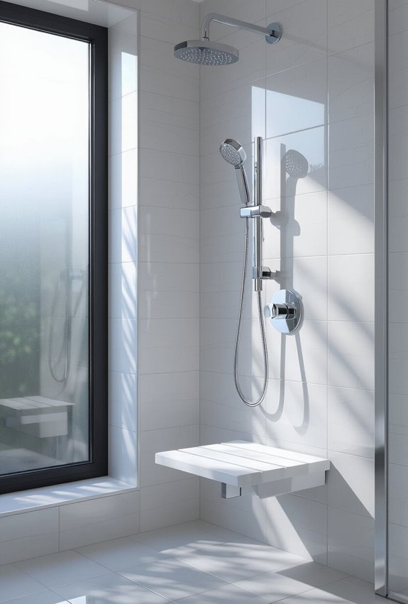 adjustable height handheld showerhead ergonomics