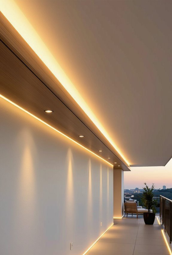 adjustable led ceiling edge lighting
