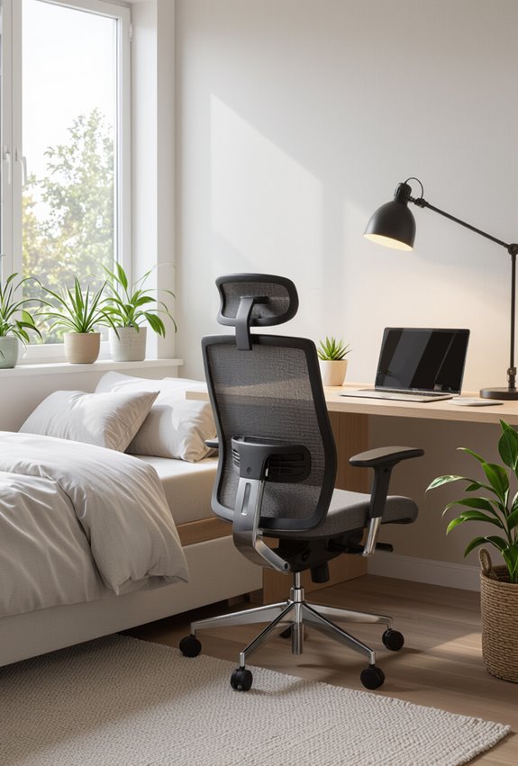 adjustable lumbar mesh chair